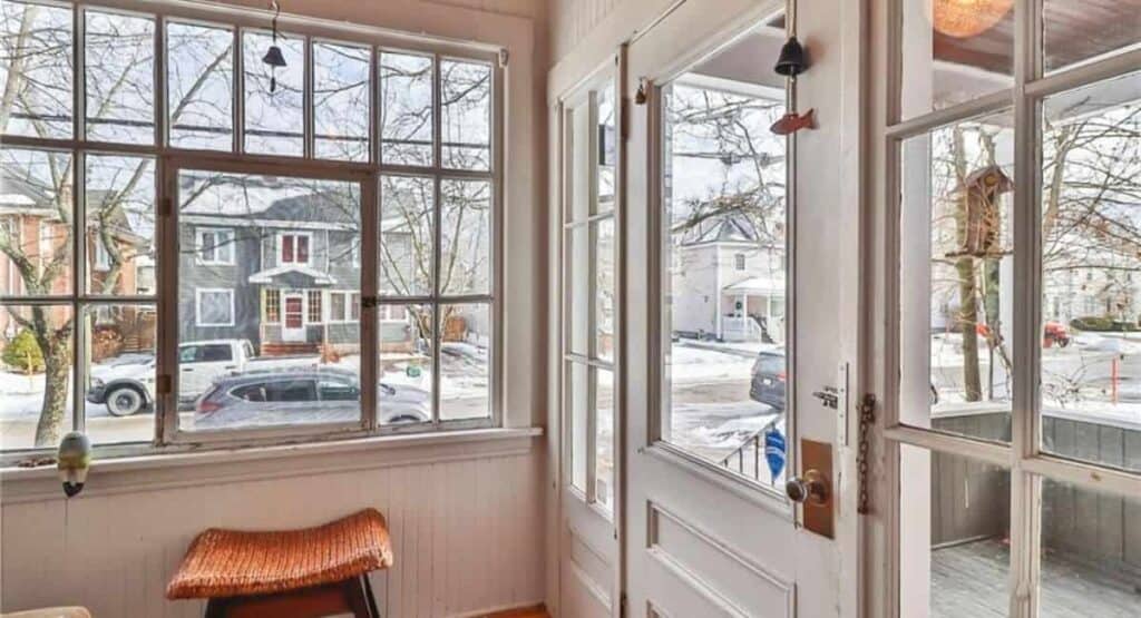 Covered porch at 46 Bromley