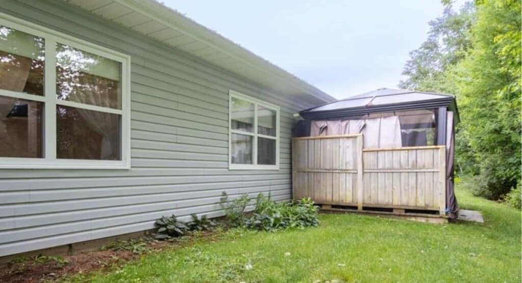 backyard at 112 Colton Riverview