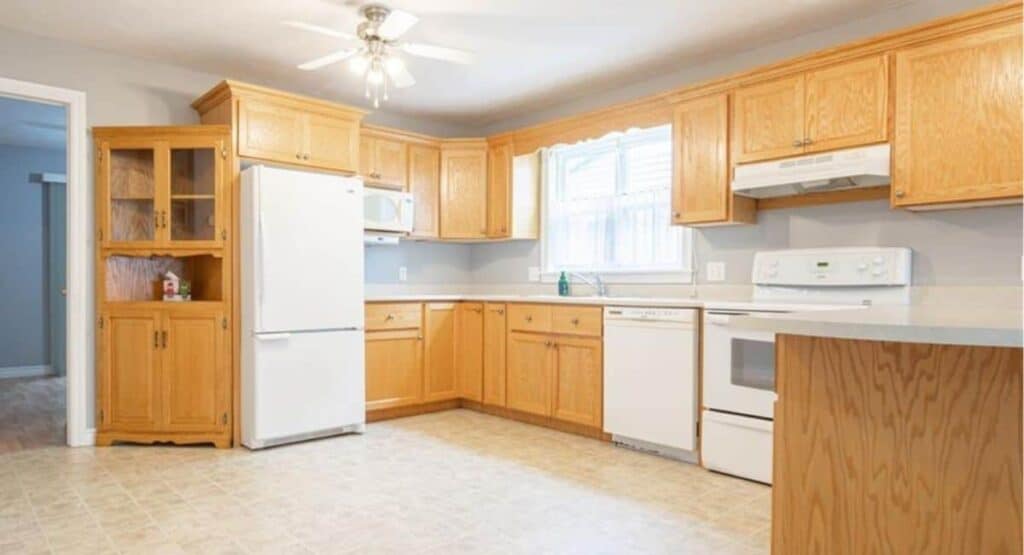 Kitchen at condo in Riverview