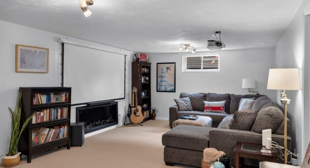 basement family room